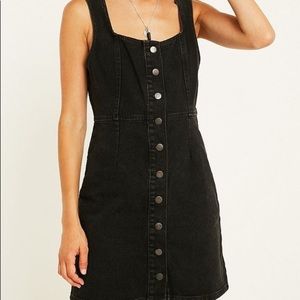 Urban Outfitters Black Denim button dress